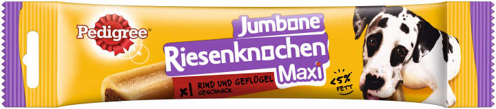Pedigree Hundeleckerlis JUMBONE Riesenknochen Maxi mit Rind und Geflügel